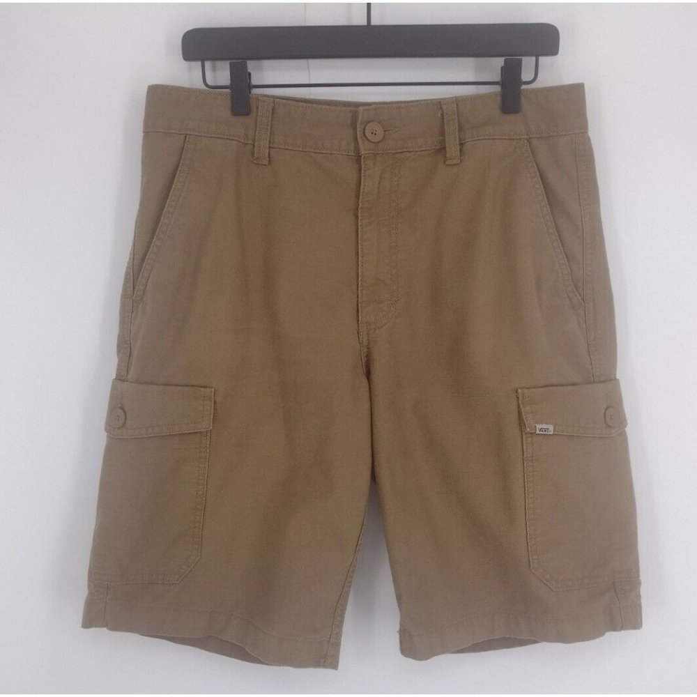 Vans Casual Cargo Skate Surf Summer Tan Brown Shorts Mens 32